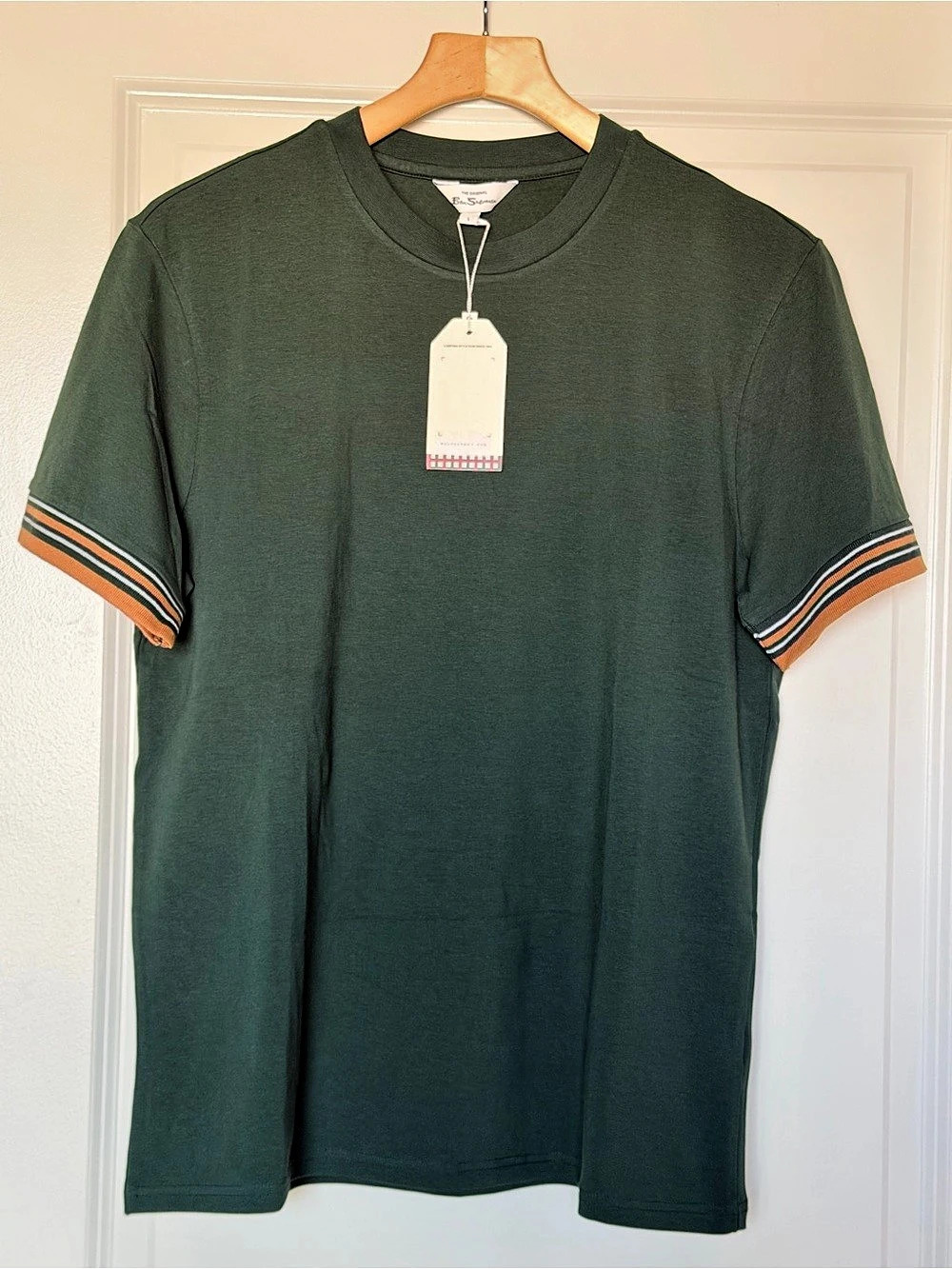 NWT Ben Sherman Mod Fit Green T-Shirt Sz L